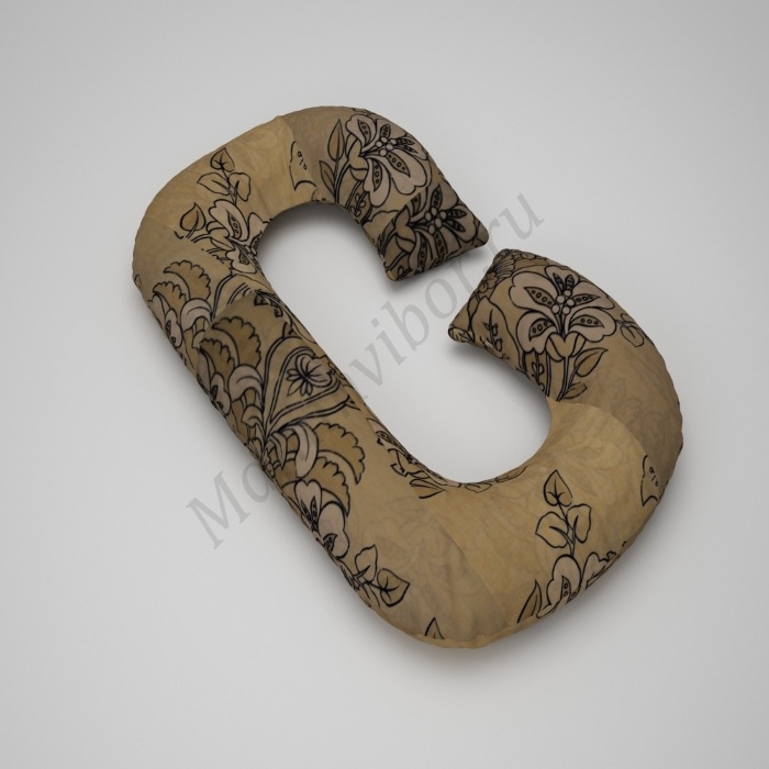 Подушка для беременных в форме Рогалик наволочка Сатин14